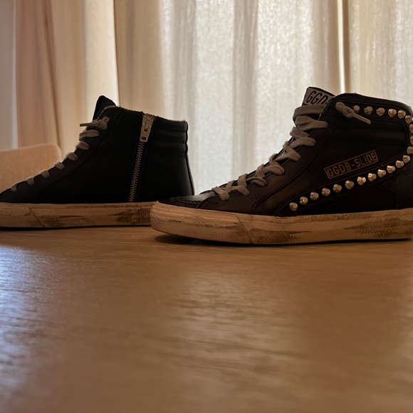 Golden Goose Women's Black Slide with Studs - size 6/36 - Picture 3 of 6